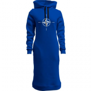 Женская толстовка-платье с эмблемой NATO