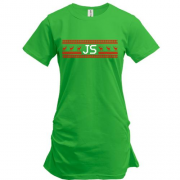 Подовжена футболка "JavaScript та олені"