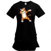 Подовжена футболка "Танцуючий тигр"