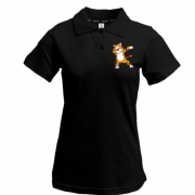 Жіноча футболка-поло "Танцуючий тигр"