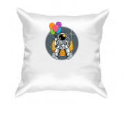 Подушка з космонавтом на місяці