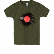 Детская футболка "Виниловая пластинка арт"