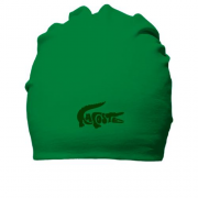 Бавовняна шапка со стилизованным лого "Lacoste"