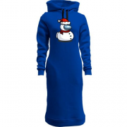 Женская толстовка-платье с космонавтом "Among Us" в костюме снеговика