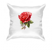 Подушка с нарисованой розой