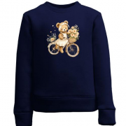 Детский свитшот Плюшевый мишка на велосипеде (2)