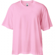 Рожева футболка двонитка Oversize "ALLAZY"
