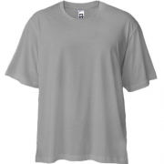 Сіра футболка двонитка Oversize "ALLAZY"