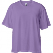 Лавандова футболка двонитка Oversize "ALLAZY"