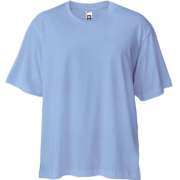 Блакитна футболка двонитка Oversize "ALLAZY"