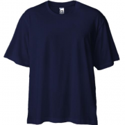 Темно-синя футболка двонитка Oversize "ALLAZY"