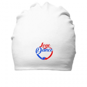 Бавовняна шапка з написом "Love Dance"
