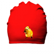 Бавовняна шапка с желтой крысой