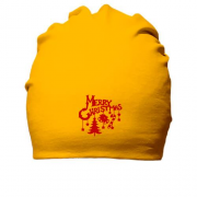 Бавовняна шапка з написом "Merry Christmas"