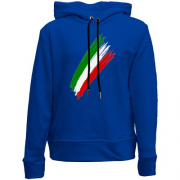 Детский худи без флиса с цветами флага Италии