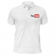 Чоловіча футболка-поло  з логотипом YouTube