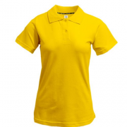 Женская желтая футболка-поло "ALLAZY"