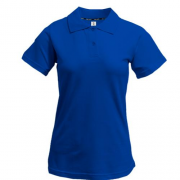 Женская синяя футболка-поло "ALLAZY"