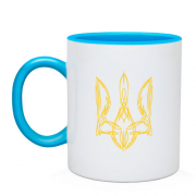 Чашка з мальованим гербом України (3)