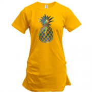 Подовжена футболка з ананасом (Голограма) (голограма)