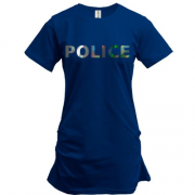 Подовжена футболка POLICE (голограма)