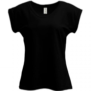 Женская черная футболка PANI "ALLAZY"