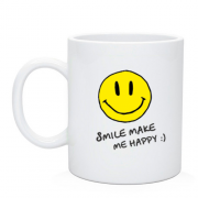 Чашка Smile Make me happy