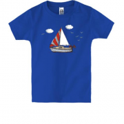 Дитяча футболка Яхта виходить в море