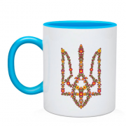 Чашка с цветочным гербом Украины (2)