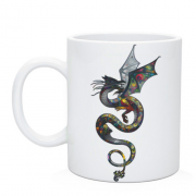 Чашка с градиентным драконом