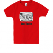 Дитяча футболка з діамантовим логотипом YouTube