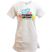 Подовжена футболка з окулярами і клубком "Краща бабуся"