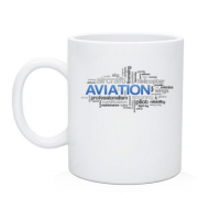 Чашка Aviation words