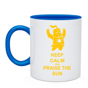 Чашка Keep calm and praise the sun