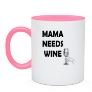 Чашка Mama needs Wine