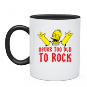 Чашка Never too old to rock!