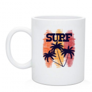 Чашка Surf and  Palm trees