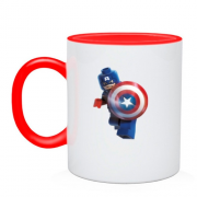 Чашка "Капитан Америка" lego