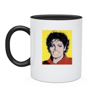 Чашка с  улыбающимся Майклом Джексоном