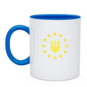 Чашка с гербом Украины - ЕС