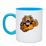 Чашка з грізним тигром