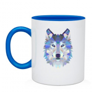 Чашка с изображением волка