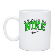 Чашка з лого Nike в полум'ї