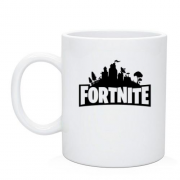 Чашка с надписью Fortnite