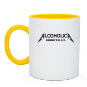 Чашка с надписью "Alcoholica"
