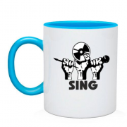 Чашка с надписью "Sing"