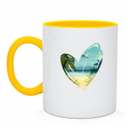 Чашка с принтом "Океан в сердце"