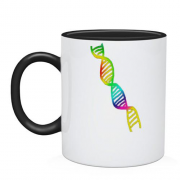Чашка з  райдужною ланцюжком ДНК