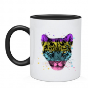 Чашка с разноцветным леопардом (2)
