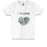 Детская футболка Ukraine - сердце (голограмма)